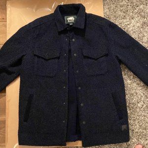 Roots Canada Velvet Jacket, Navy, Size Large, Brand New